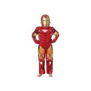  Cesar UK Iron Man 2 Deluxe Muscle Costume   3/4 yrs: Toys 