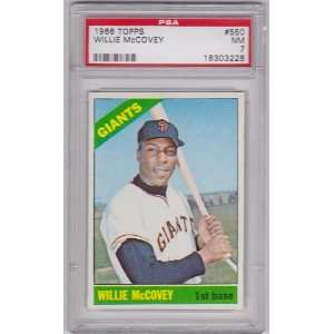  1966 Topps Willie McCovey #550 PSA 7: Sports Collectibles