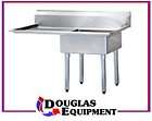 Turbo Air TSA 1 L1 1 Compartment Stainless Steel Sink Left Drainboard