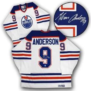 Glenn Anderson Edmonton Oilers Autographed/Hand Signed Hockey Jersey 