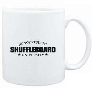  Mug White  Honor Student Shuffleboard University  Sports 