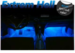 SMD LED Strip Fußraumbeleuchtung BLAU Audi A1 A3 A8 TT  