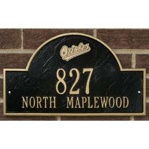   MLB Personalized Address Plaque   Black Gold: Sports & Outdoors