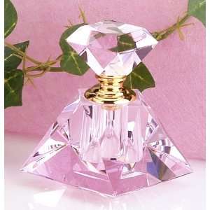   Perfume Bottle with Diamond Shaped Cap Aroma Display: Home & Garden