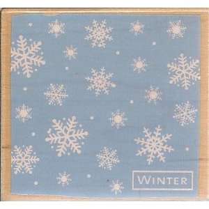 Winter Wood Mounted Rubber Stamp (E2572)