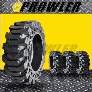   Proflex 12x16.5 Solid Skid Steer tires NO Flats! Cat John Deere Bobcat