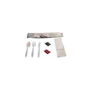    Wrapped Plastic 6pc. Cutlery Kits (250/bx): Kitchen & Dining
