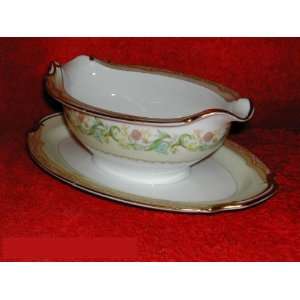 Noritake Moselle #723 Gravy Boat With Stand   1 Pc  