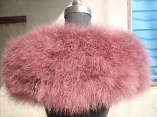 Genuine Real ostrich feather fur Scarf cape cappa Wrap noble present 