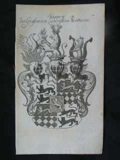 Löwenstein Wertheim Heraldik Heraldry WAPPEN 1771  