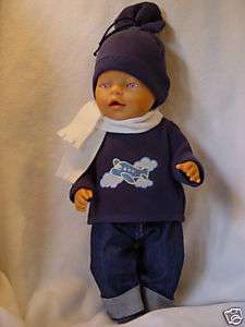 Für Baby Born Junge Boy Kleidung Puppenkleidung 5Tlg  