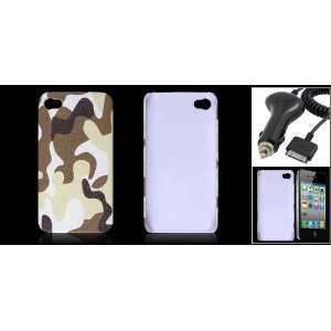  Gino Camouflage Printed Plastic Back Cover + Car Charger 