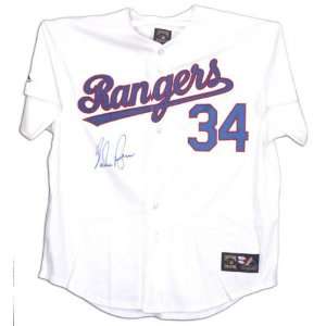 Nolan Ryan Texas Rangers Autographed Majestic CC Jersey:  