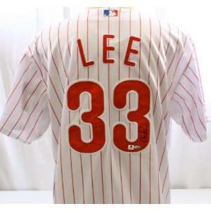   Cliff Lee Jersey   GAI   Autographed MLB Jerseys: Sports & Outdoors
