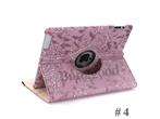   Leather Case Smart Cover Stand w/ Embossed Flowers For iPad 2 NEW