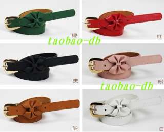 New Fashion Womans Candy Color Bowknot PU Leather Thin Skinny 