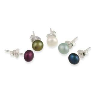  cultured pearl stud earrings they include an array of colors