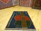 super super prayer rug persian baluch qashqai afghan map 3x5