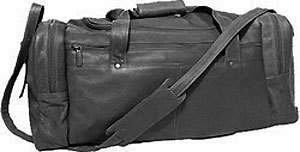 David King Leather 20 Duffel Bag with Strap Carry On Luggage Gym Bag 