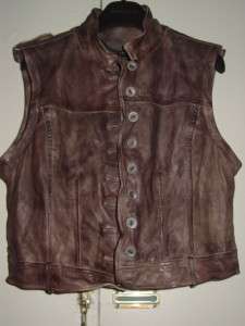   brown leather biker motorcycle jacket Arlington NEW US8 UK 12  