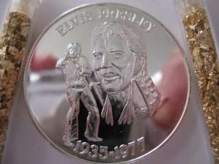 OZ. RARE ELVIS PRESLEY KING OF ROCK AND ROLL 1935 1977 SILVER COIN 