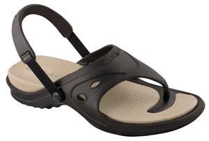 Womens Flip Flop Nothinz Comfort Sandal in Black/Tan  
