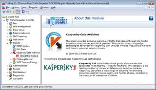 Traffic Inspector + Kaspersky Gate Antivirus (1 Year) + AntiSpam Gold 