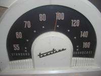   1950S TRUETONE BOOMERANG IVORY TUBE BAKELITE ATOMIC AGE RADIO  