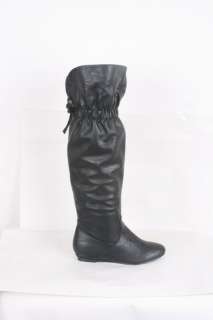 PASHA 02PU Womens Fashionable Knee High Flat Boots shoe  