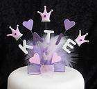   CROWN BIRTHDAY CAKE TOPPER 1st 2nd 3rd 4th 5th ANY NAME, AGE, COLOURS