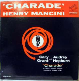 SOUNDTRACK HENRY MANCINI charade LP vinyl LPM 2755 VG+  