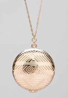 HOUSE OF HARLOW REVOLVE Exclusive Medallion Locket Necklace in Rose 