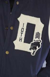 10 Deep The Division Baseball Jacket in Navy  Karmaloop   Global 