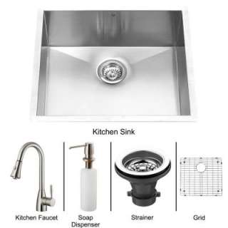 Vigo All in One Undermount Stainless Steel 21 In. X 18 In. X 9 7/8 in 