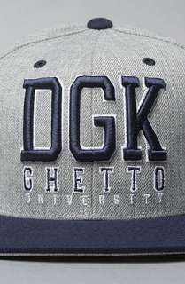 DGK The DGK Head of the Class Snapback Hat in Athletic Heather Grey 