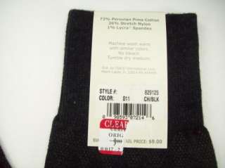   Ellis Mens Pima Cotton Dress Socks Gray Brown NWT Sz 6 1/2 12 Spandex
