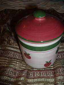 Franciscan Apple Pie Storage Canister Medium MINT FREE SHIPPING 