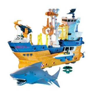 Matchbox Mega Rig Shark Boat Ship Toy Young Toddler Boys Pretend Games 