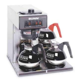 Bunn 12 Cup Pourover Commercial Coffee Brewer with 3 Lower Warmers 