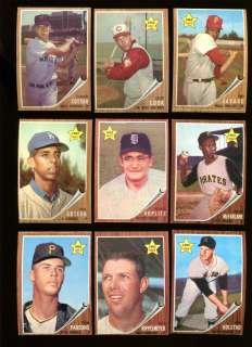 1962 TOPPS BASEBALL LOT OF 92 MOSTLY DIFFERENT EXMT *12395  