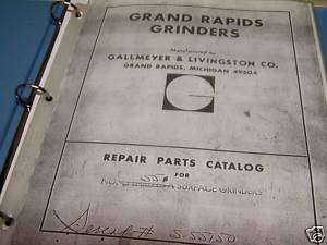 Grand Rapids Grinders Manual #55 Surface Grinder  