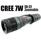 ZOOMABLE 7W CREE LED Flashlight Torch 18650 Charger 013 items in 