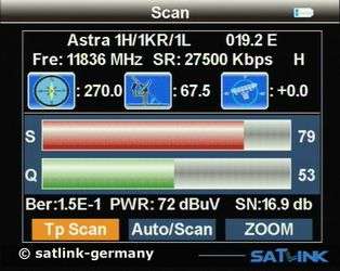   WS 6909 DVB S&T Combo Messgerät mit Blind Scan 4043089130967  