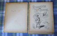 1890 McLoughlin Bros ROBINSON CRUSOE Rare Child Book  