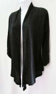 DESIGN HISTORY New Black Shrug Wrap Cardigan Jacket Top Shirt Womens S 