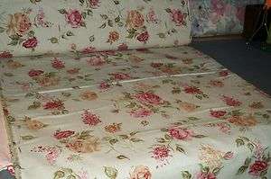 Moda for Home Decorator Washable Linen Fabric Roses  
