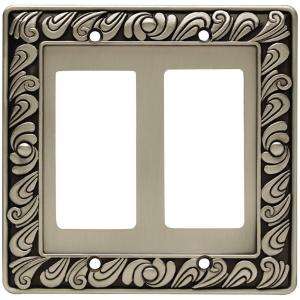 Liberty 2 Gang Paisley Double Decorator Wall Plate 64037 at The Home 