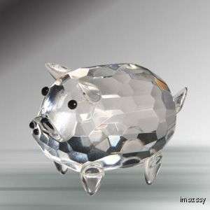 New Crystal Florida FATTY PIG HOG Crystal Figurine  