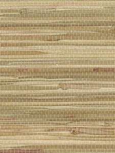 Wallpaper Designer Neutral Real Grasscloth With Burgandy Accents 