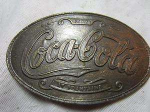 COCA COLA BELT BUCKLE 4 X 1 (NEEDS REPAIR)  